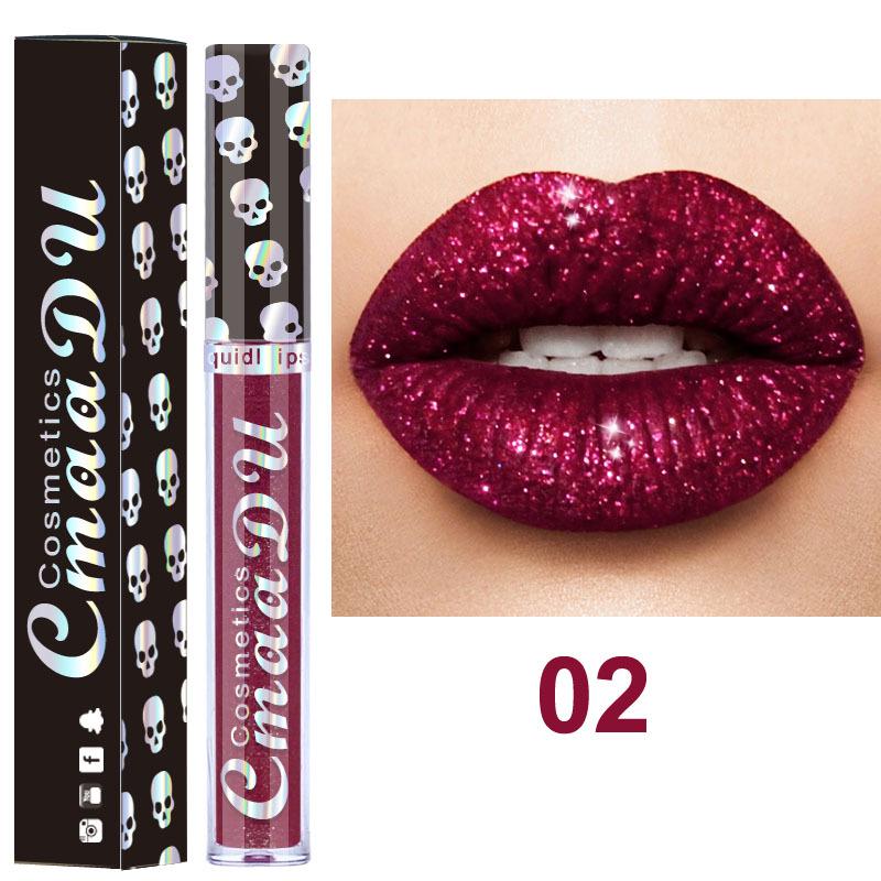 CmaaDu Laser Diamond Dream Lip Gloss Glänzender metallischer Lipgloss-Lippenstift 02 von Joom DACH