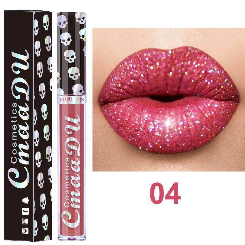 CmaaDu Laser Diamond Dream Lip Gloss Glänzender metallischer Lipgloss-Lippenstift 04 von Joom DACH