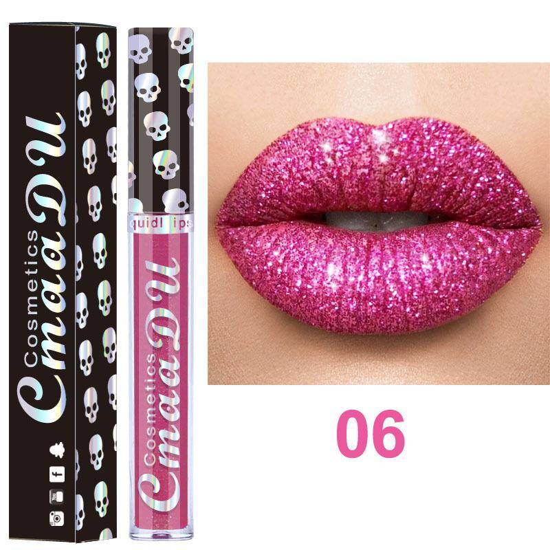 CmaaDu Laser Diamond Dream Lip Gloss Glänzender metallischer Lipgloss-Lippenstift 06 von Joom DACH
