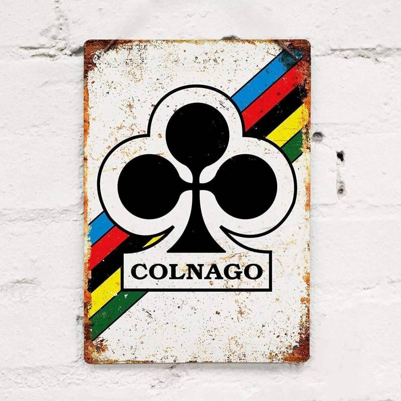Colnago Bike Cycling Retro Metal Tin Sign Plaque Poster Wall Decor Art Shabby Chic Gift 20x30cm von Joom DACH