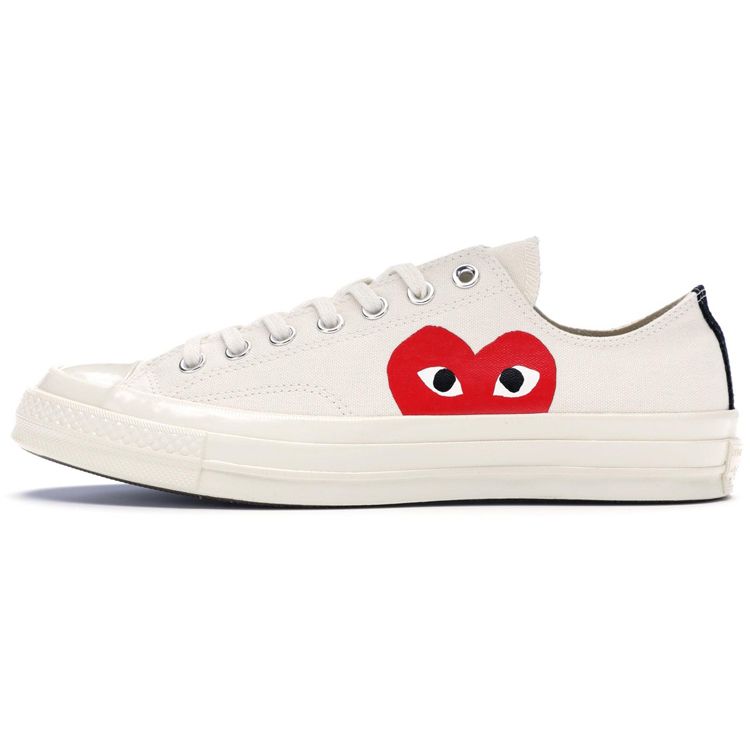 Comme des Garçons Play x Converse Chuck 70 Low Milk Unisex-Sneaker Weiß 150207C 44 von Joom DACH