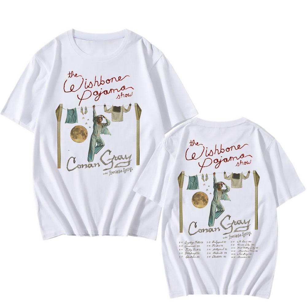 Conan Gray The Wishbone Pyjama Show Tour T-Shirt 2025 NEU Albumdruck T-Shirts Baumwolle Sommer Herren Damen T-Shirt Streetwear M von Joom DACH