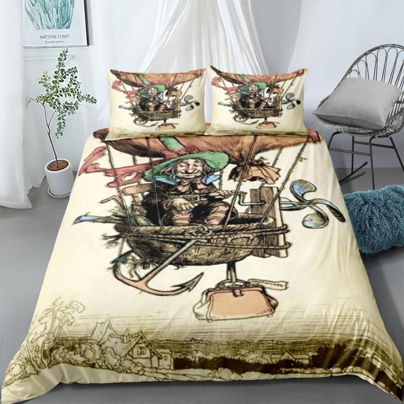 Condorito Chile Comics Buch Bettbezug Set ohne Bettlaken King Queen Double Full Twin Einzelgröße Bettwäsche Set 135x200cm von Joom DACH