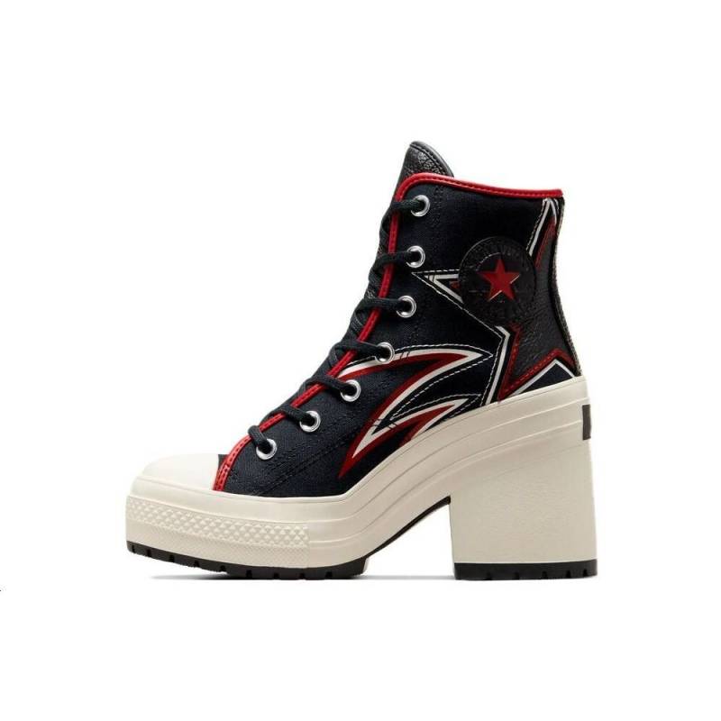 Converse Chuck 70 De Luxe Heel High Moto Damen Sneaker Schwarz Varsity-Rot Egret A08003C 44.5 von Joom DACH