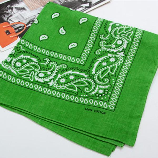 Cool Cotton Lady Men Square Bandana Hiphop Head Wrap Schal Armband 55 x 55 cm grün von Joom DACH