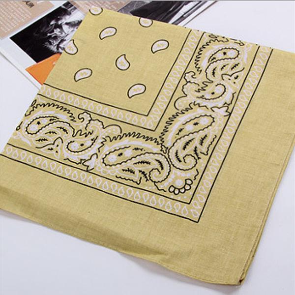 Cool Cotton Lady Men Square Bandana Hiphop Head Wrap Schal Armband 55 x 55 cm khaki von Joom DACH