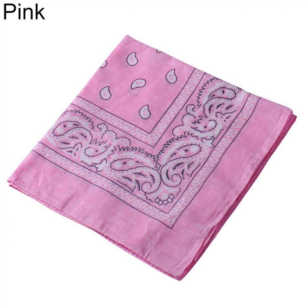 Cool Cotton Lady Men Square Bandana Hiphop Head Wrap Schal Armband 55 x 55 cm rosa von Joom DACH
