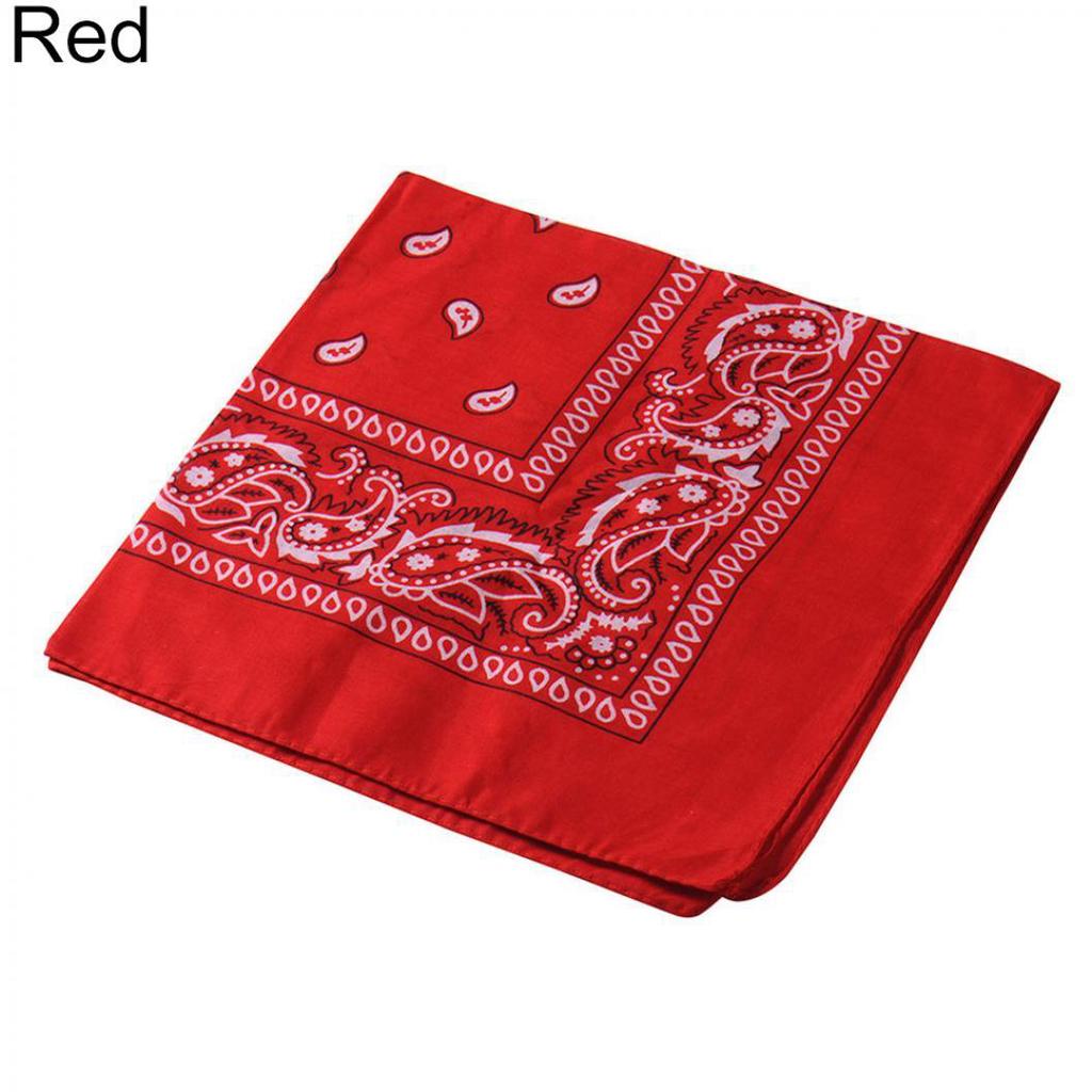 Cool Cotton Lady Men Square Bandana Hiphop Head Wrap Schal Armband 55 x 55 cm rot von Joom DACH