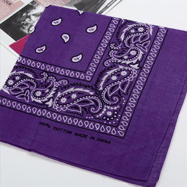 Cool Cotton Lady Men Square Bandana Hiphop Head Wrap Schal Armband 55 x 55 cm dunkelviolette von Joom DACH