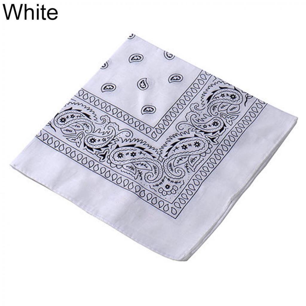 Cool Cotton Lady Men Square Bandana Hiphop Head Wrap Schal Armband 55 x 55 cm weiß von Joom DACH