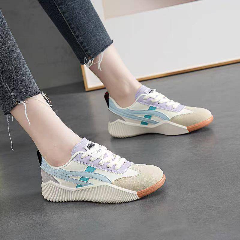 Cortez Damen Neue Frühling/Sommer Neue Weiße Schuhe Damen Weiche Sohle Leichte Übung Stilvolle Höhenerhöhende Lässige Sneaker 40 von Joom DACH