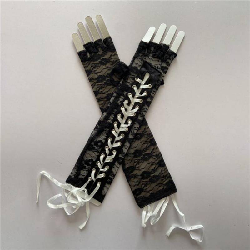 Cosplay Handschuhe 1 Paar Halloween Retro Damen Lange Handschuhe Gothic Spitze Fingerlos One Size Cosplay Handschuhe 1 Paar Halloween Retro Damen Lange Handschuhe Gothic Spitze Fingerlos One Size von Joom DACH