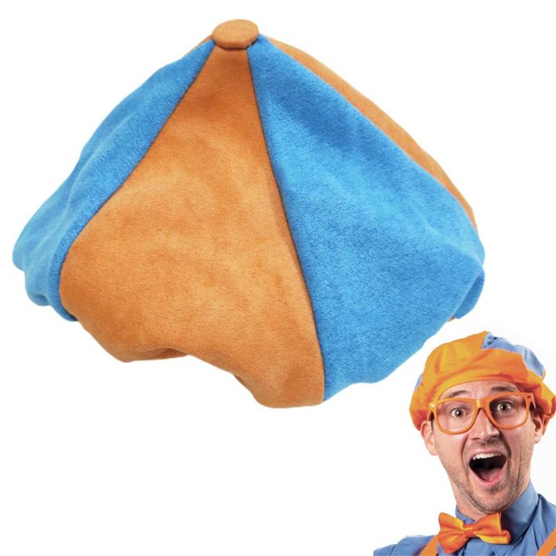 Cosplay Hut Plüsch Stoffpuppe Baskenmütze Weiches Cosplay-Accessoire für Kinder orange von Joom DACH