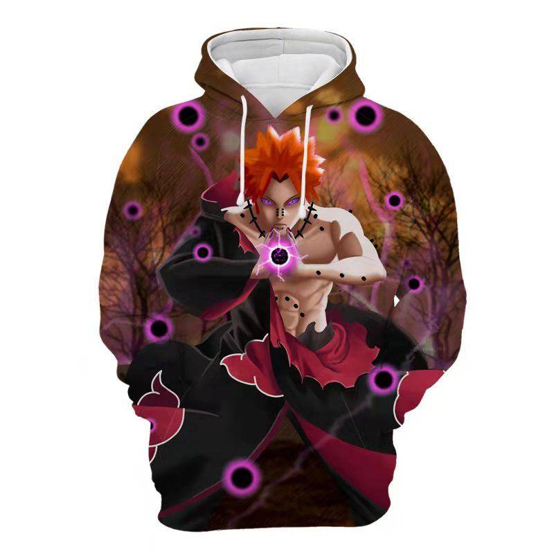Cosplay Japanischer Anime Naruto Uchiha Itachi Hokage Ninjia Herren Casual Damen Kapuzenpullover L von Joom DACH