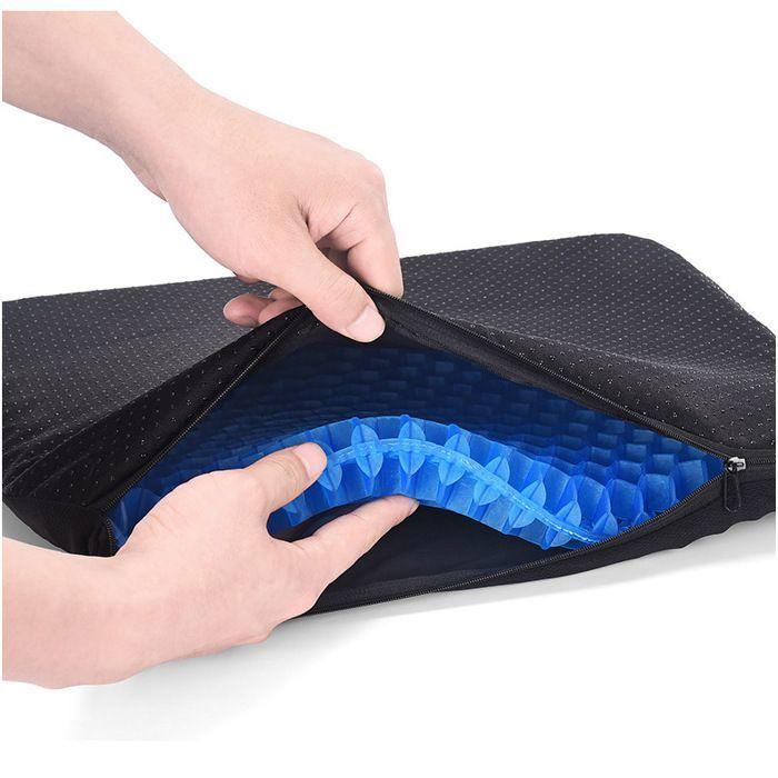 Sitzkissen aus Gel, Anti-Dekubitus, Druck auf das Orthopädische mit rutschfestem Bezug Mehrfarbig KISSEN von Joom DACH