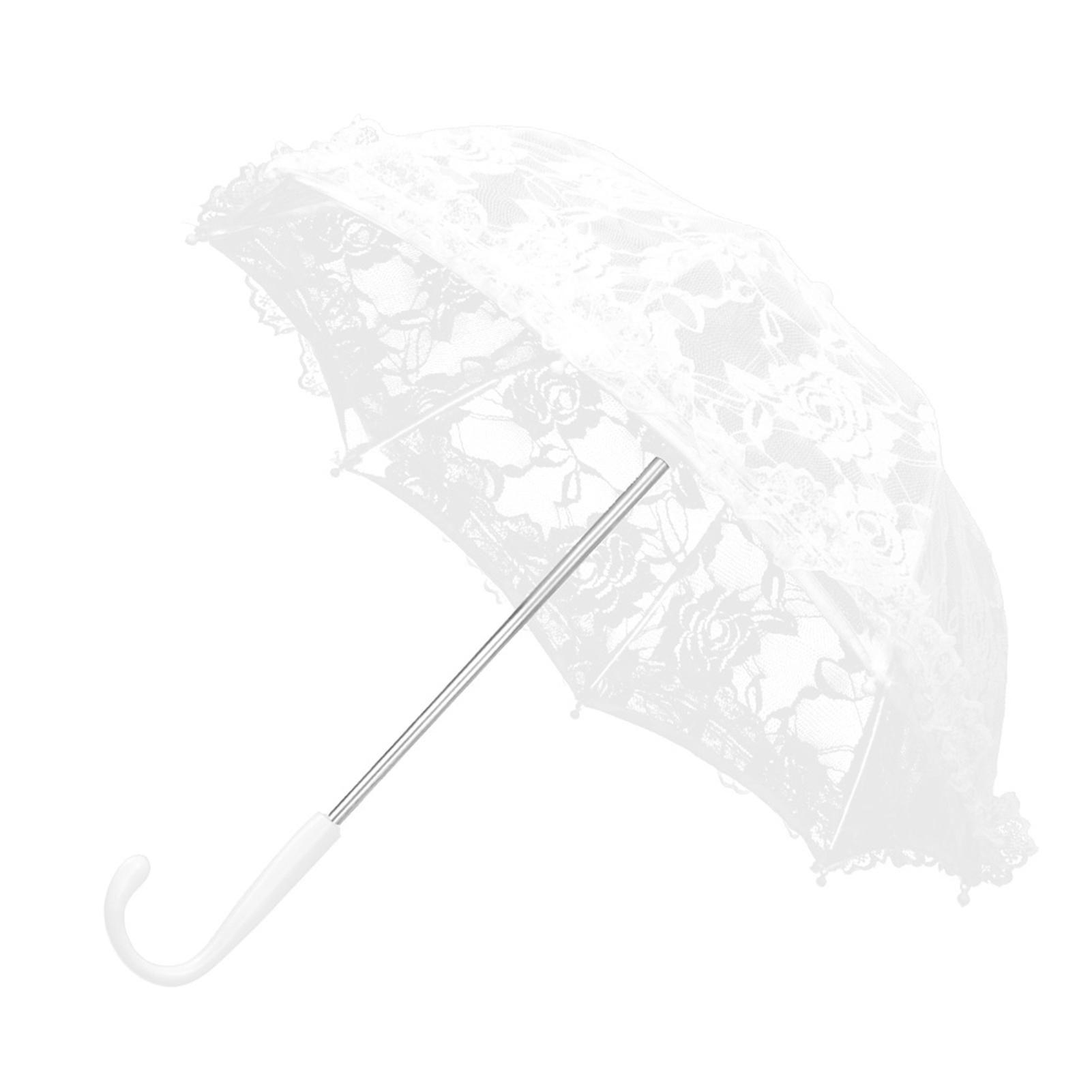 Craft Flowers Lace Embroidery Umbrella Kinderbühnenauftritt Mini Dekorativer Regenschirm von Joom DACH