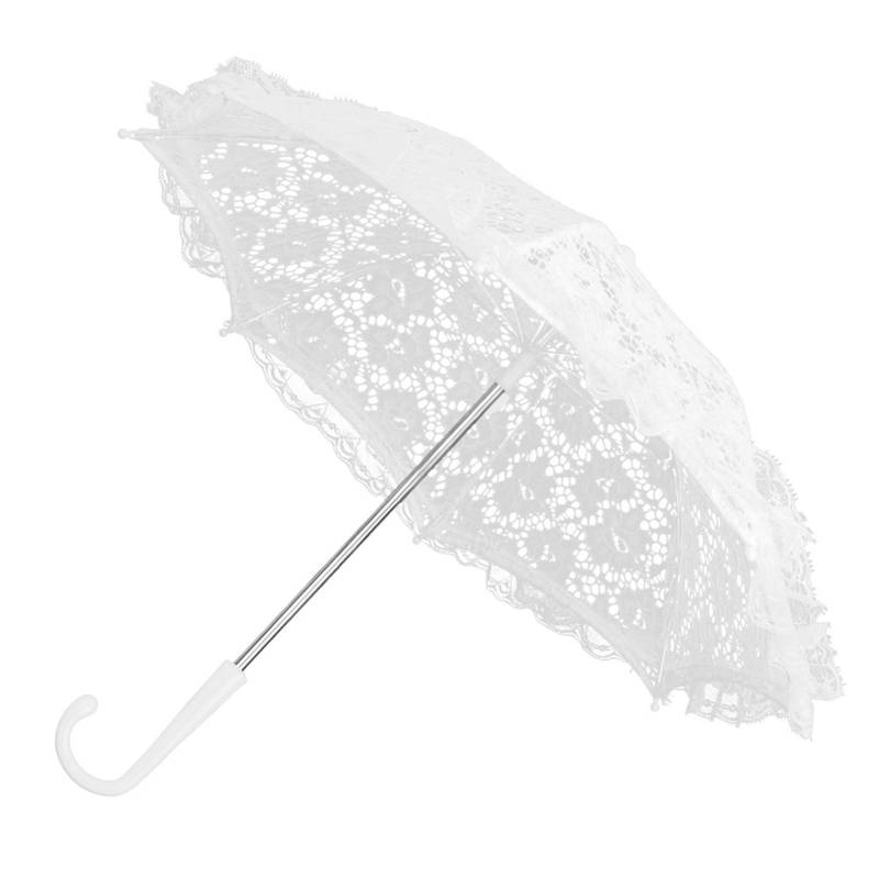 Craft Flowers Lace Embroidery Umbrella Kinderbühnenauftritt Mini Dekorativer Regenschirm von Joom DACH