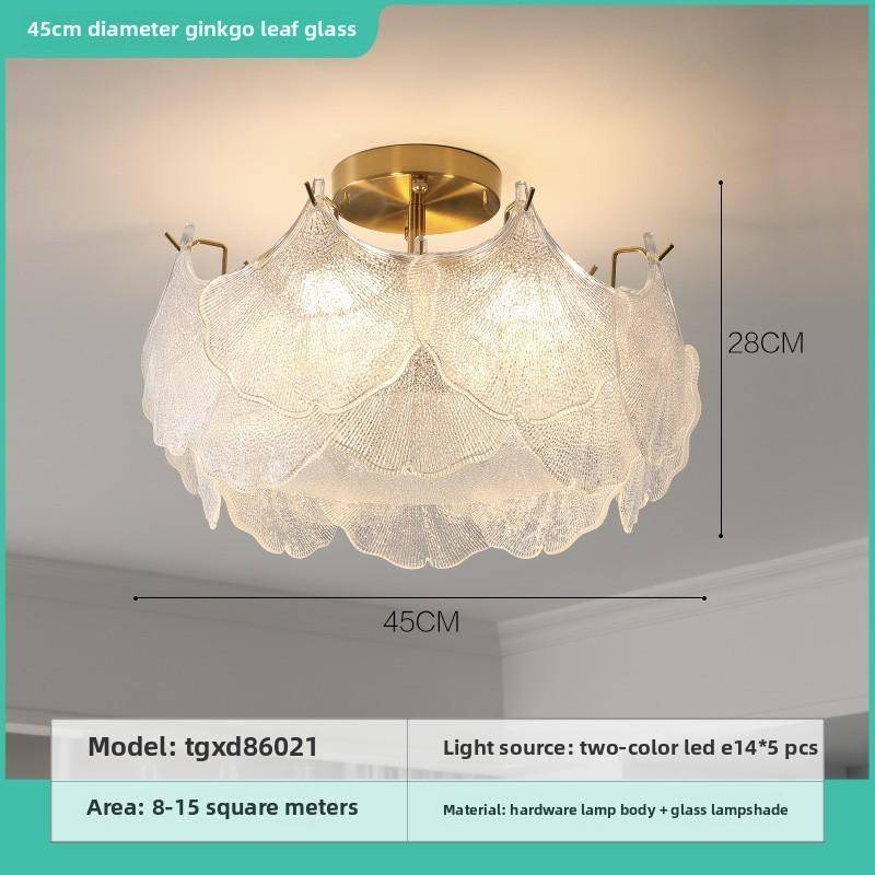 Cremige Stil Master-Schlafzimmerlampe Einfache Moderne Kreative Muschel Deckenlampe Diameter: 45 cm von Joom DACH