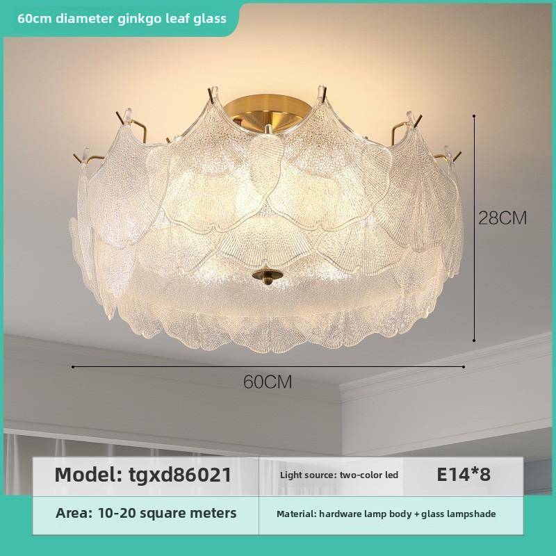 Cremige Stil Master-Schlafzimmerlampe Einfache Moderne Kreative Muschel Deckenlampe Diameter: 60 cm von Joom DACH