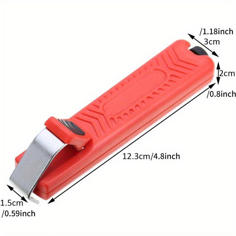 Crimpwerkzeuge, Schneide-Multifunktionswerkzeug, Kabelabisolierzange, Drahtschneider, Messer, Handwerkzeuge für die Holzbearbeitung, Abisolieren von Drähten rot von Joom DACH