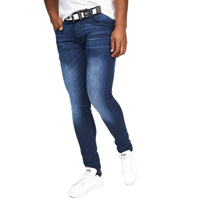 Crosshatch Herren Barbeck Slim Jeans 32L stahlblaue von Joom DACH
