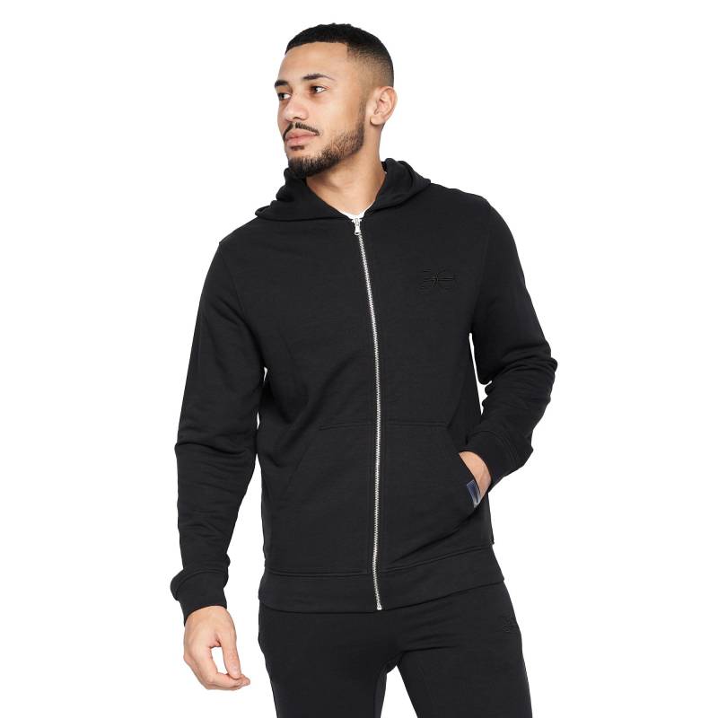 Crosshatch Herren Braxson Kapuzenpullover mit durchgehendem Reißverschluss M schwarz von Joom DACH