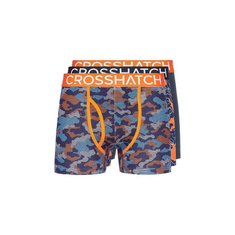 Crosshatch Herren Linamo MVE Open Fly Boxershorts (Packung mit 3) S orange von Joom DACH