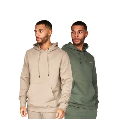 Crosshatch Herren Traymax Kapuzenpullover (Packung mit 2) XL grau/schwarz von Joom DACH