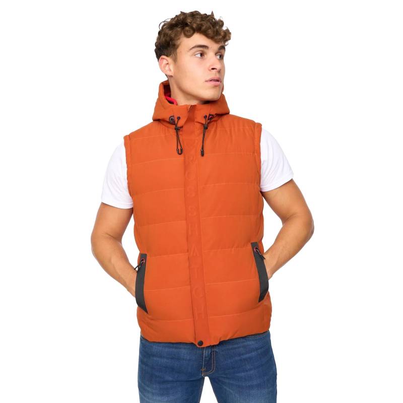 Crosshatch Herren-Weste mit Kampleys-Prägung XL burnt orange von Joom DACH