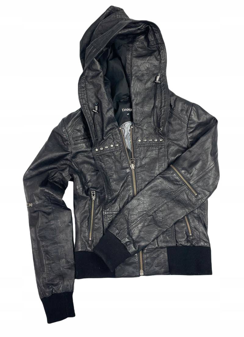 Schwarze Leder-Bikerjacke Danier XS - Gebraucht Schwarze Leder-Bikerjacke Danier XS - Gebraucht von Joom DACH