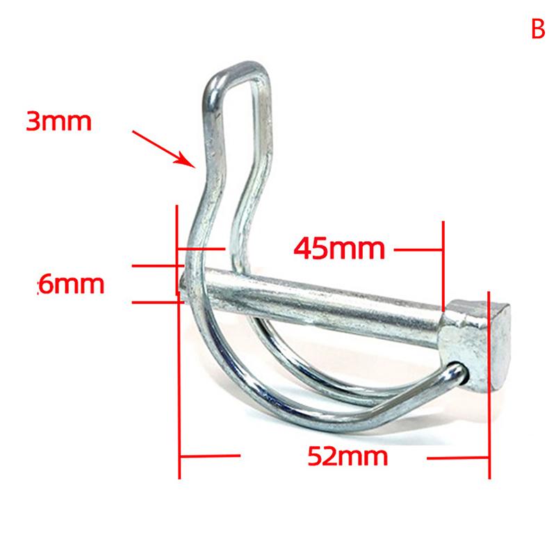 D-Stift M4.5 M6 M8 Sicherheitsstift Fahrrad Kinderwagen Frachtboot Anhängerkupplung Hakenclip Federstift Doppelleinen-Sicherungsstift Ohrstift von Joom DACH