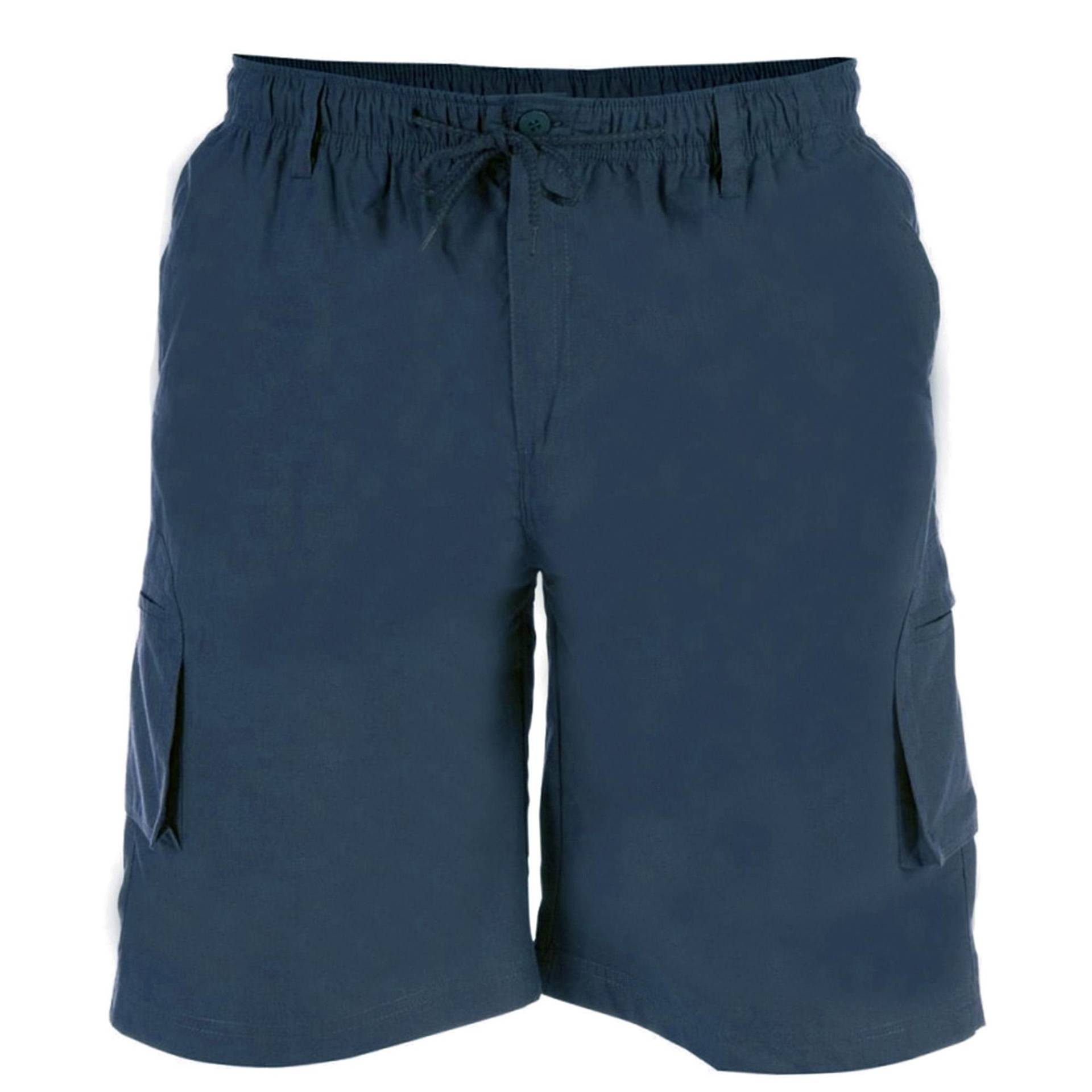 D555 Herren-Cargoshorts in Kingsize-Größe mit Nick-förmigem Bein XXL dunkelblau von Joom DACH