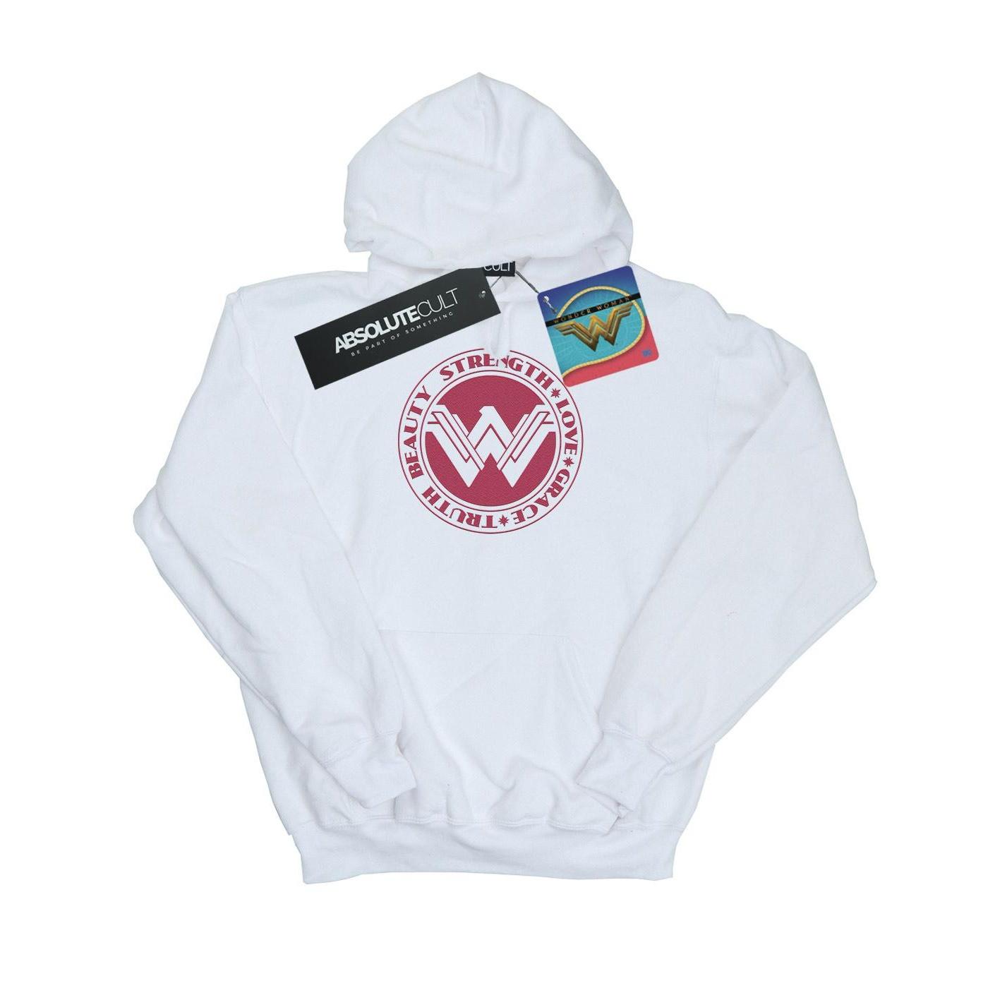 DC Comics Damen/Damen Wonder Woman Beauty Strength Love Kapuzenpullover XXL weiß von Joom DACH
