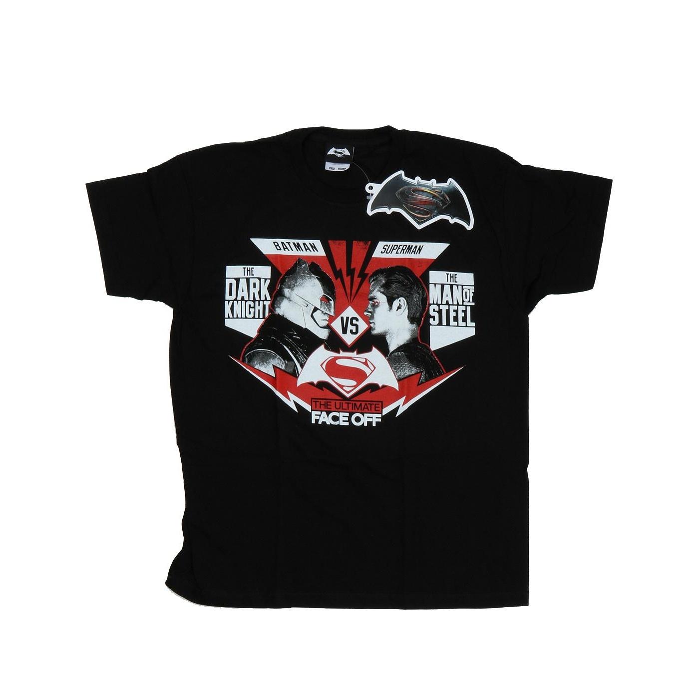 DC Comics Herren Batman v Superman Face Off T-Shirt XXL schwarz von Joom DACH