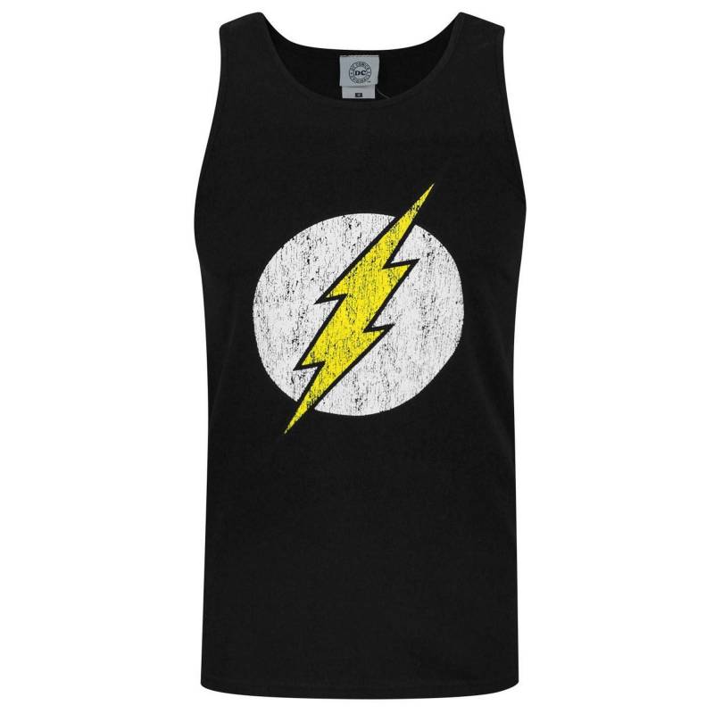 DC Comics Herren Flash Distressed Logo Weste 2XL schwarz von Joom DACH