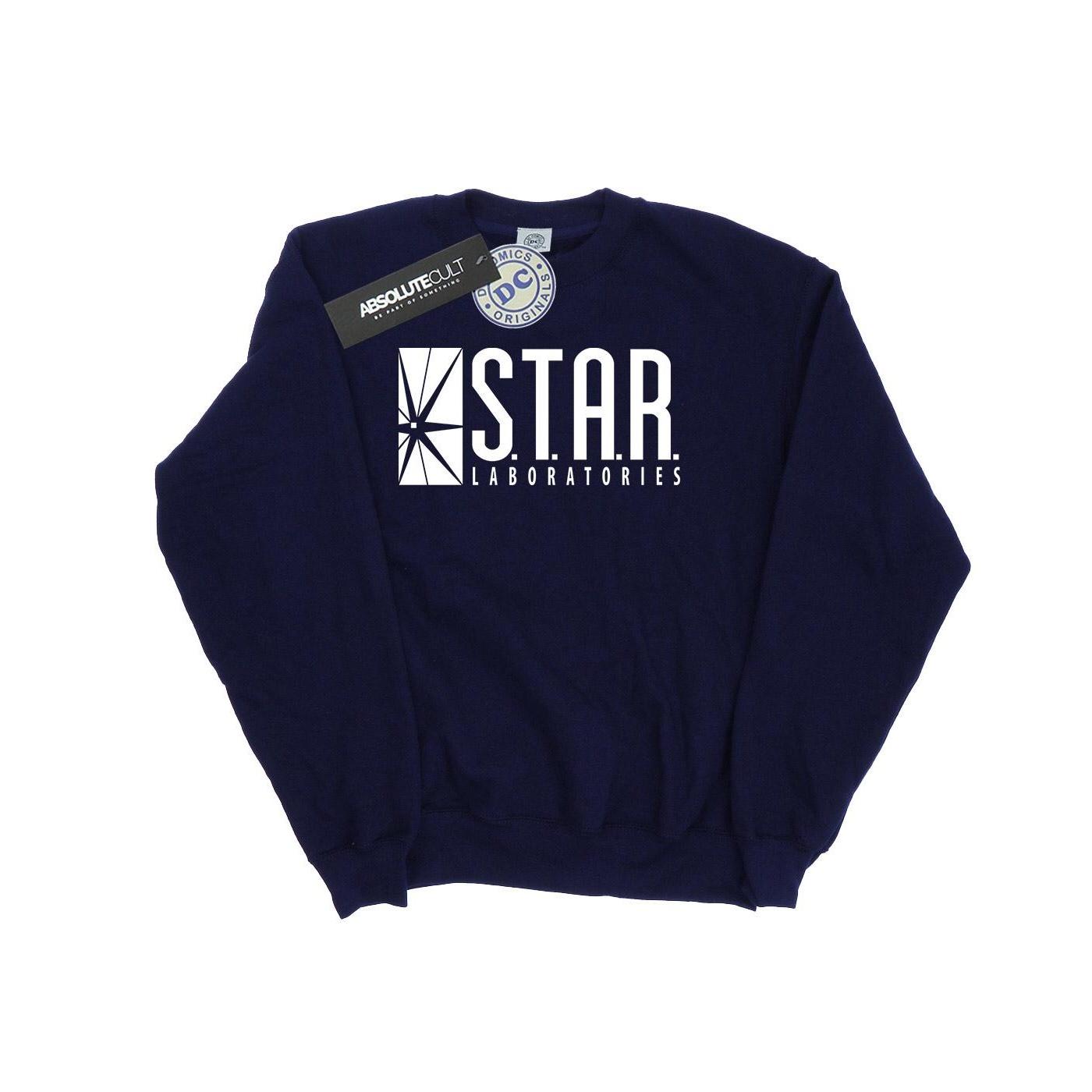 DC Comics Herren The Flash STAR Labs Sweatshirt S navy blau von Joom DACH