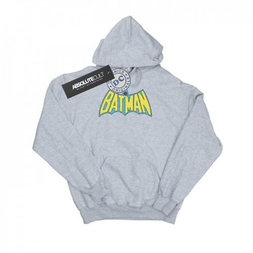 DC Comics Jungen Batman Crackle Logo Kapuzenpullover 12-13 grau von Joom DACH
