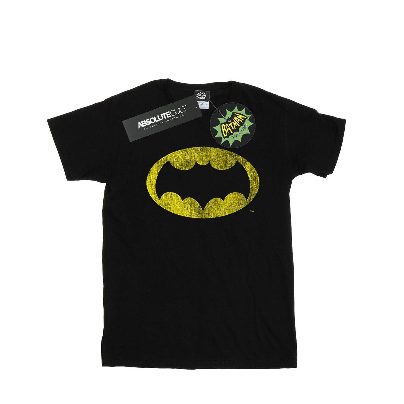 DC Comics Jungen-T-Shirt mit Distressed-Logo der Batman-TV-Serie 9-11 Years schwarz von Joom DACH
