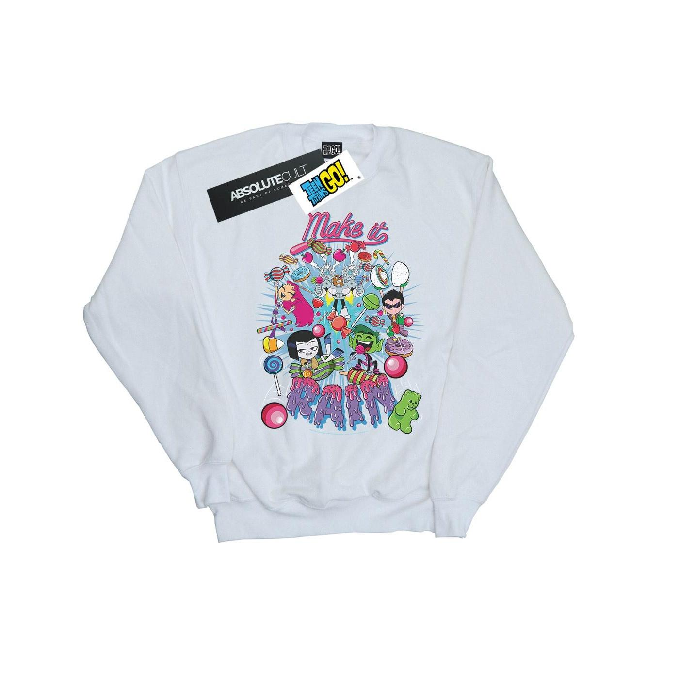 DC Comics Mädchen Teen Titans Go Make It Rain Sweatshirt 7-8 Years von Joom DACH