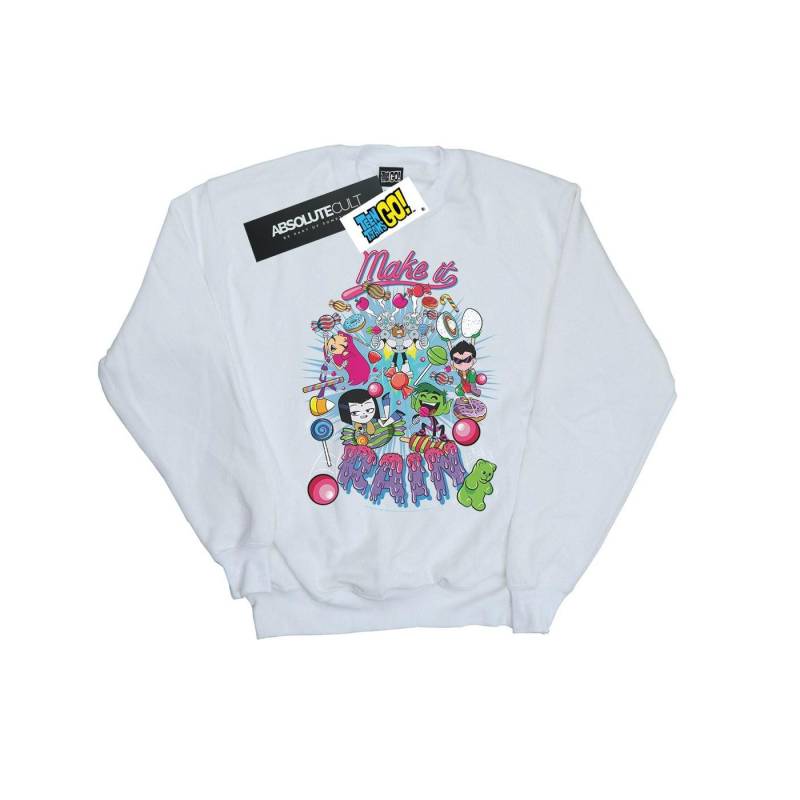 DC Comics Mädchen Teen Titans Go Make It Rain Sweatshirt 7-8 Years von Joom DACH