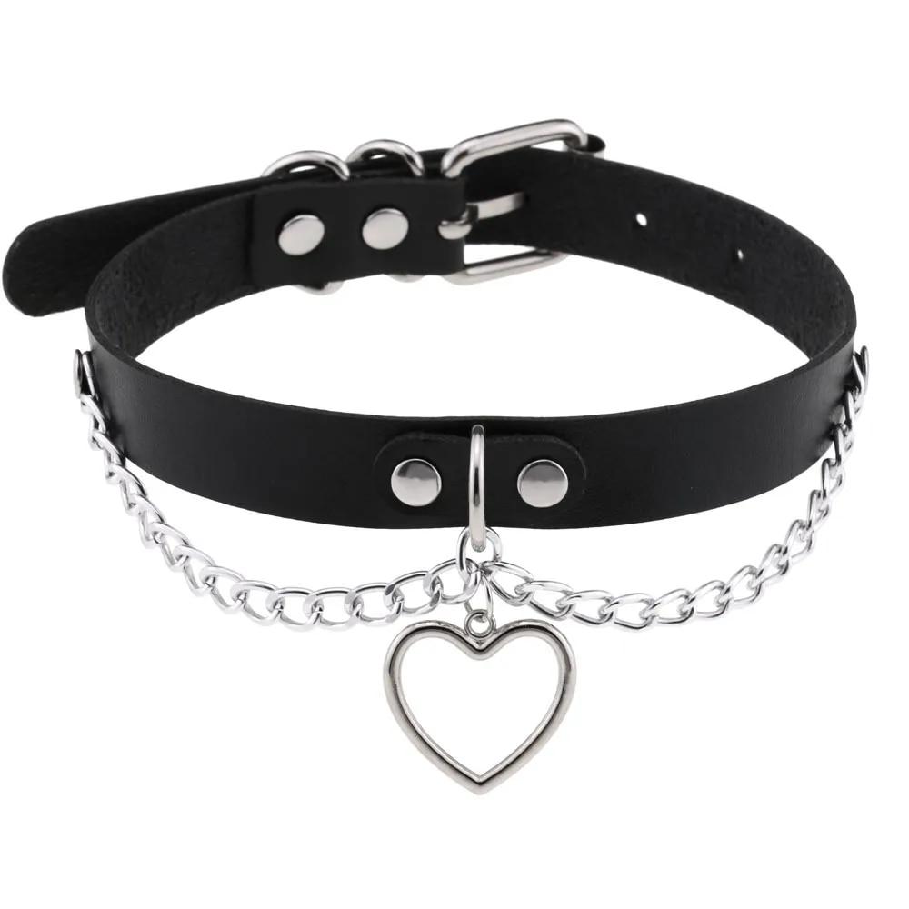 DIEZI Personalisierte Männer Schwarz PU Leder Halsband Halskette Gothic Kragen Halskette Drehmomente Für Frauen Boho Vintage Party Schmuck von Joom DACH