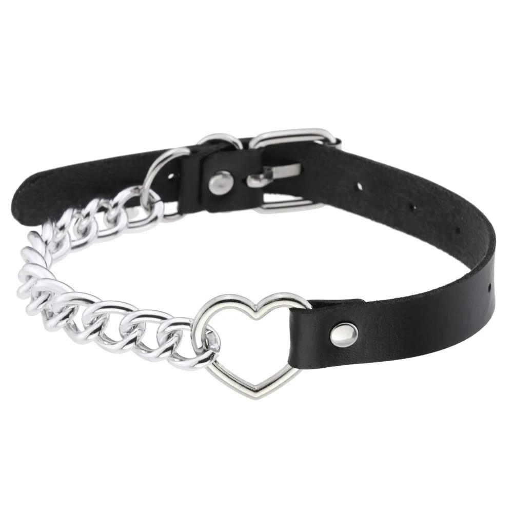 DIEZI Personalisierte Männer Schwarz PU Leder Halsband Halskette Gothic Kragen Halskette Drehmomente Für Frauen Boho Vintage Party Schmuck von Joom DACH