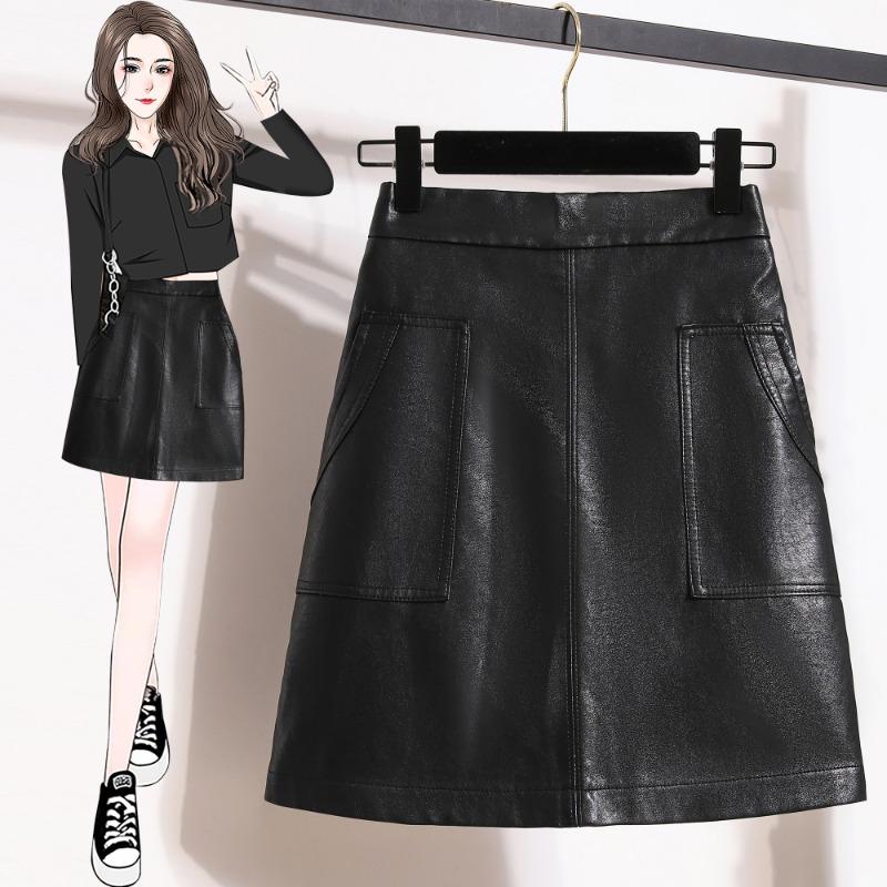 DIMANAF Übergröße Neu 2025 Frühling Damen Uni Rock PU Lederrock Elastischer Bund Mode A-Linien-Rock 5XL 3XL schwarz DIMANAF Übergröße Neu 2025 Frühling Damen Uni Rock PU Lederrock Elastischer Bund Mode A-Linien-Rock 5XL 3XL schwarz von Joom DACH