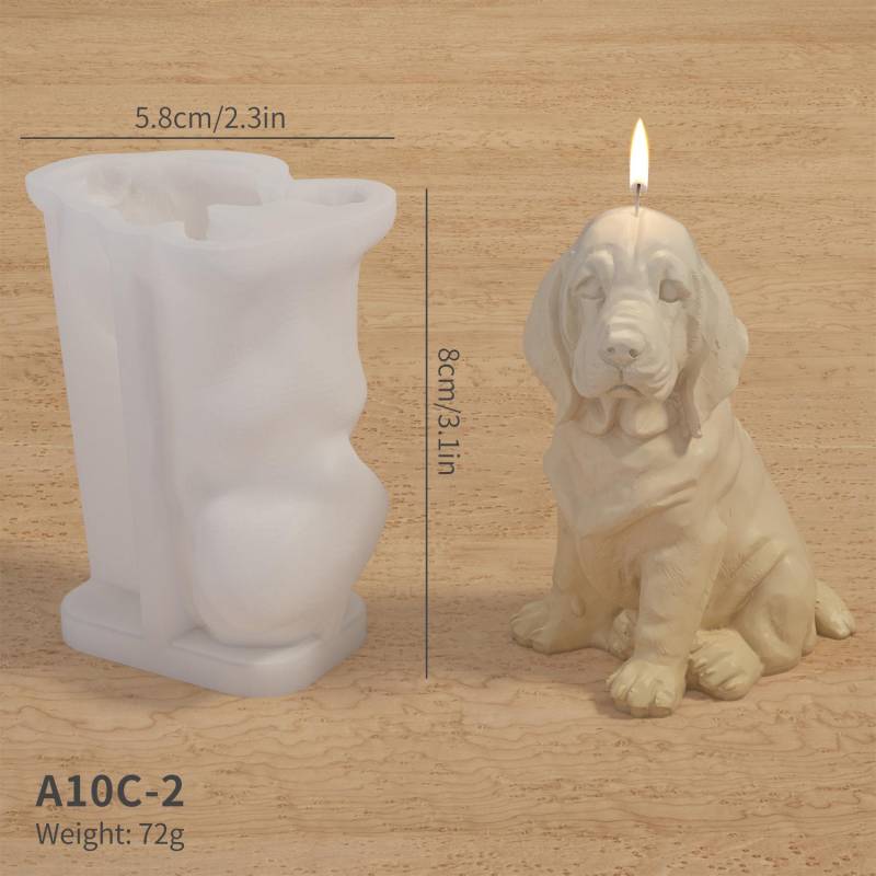DIY 3D Kerzen Welpen Herstellung Silikonform Set Eiswürfel Falsche Hunde Duftseife Harz Heimdekor Handgemacht Niedliches Geschenk Tischdekorationen 1pc von Joom DACH