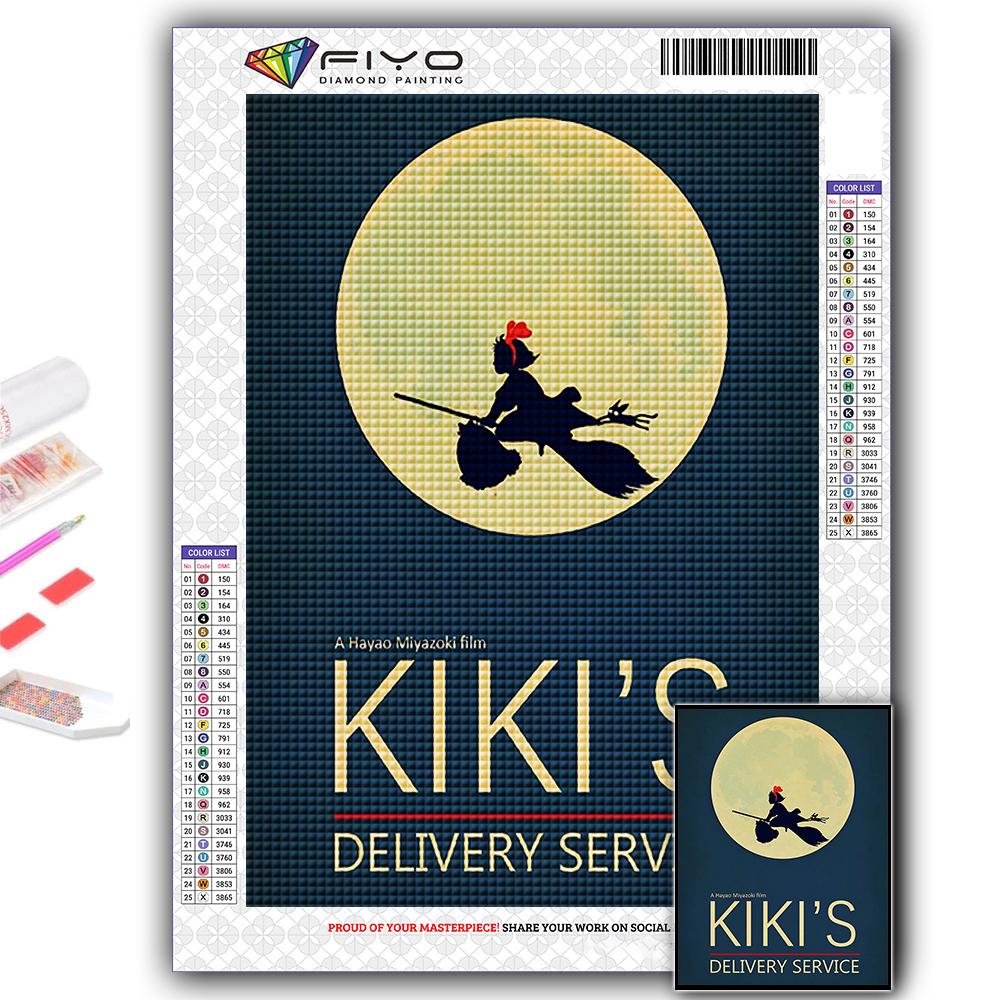 DIY 5D Diamant Malerei Hayao Miyazaki Anime Poster Kreuzstich Kit Vollbohrer Stickerei Mosaik Kunst Bild von Strass Geschenk Full Round 20X30CM von Joom DACH