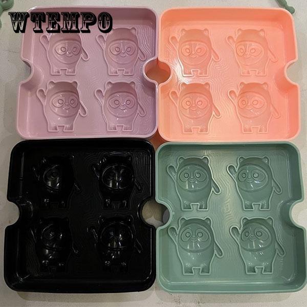 DIY Backen Kuchenform Silikon Eiswürfelform Kreative Hausgemachte Eiswürfelform Backwerkzeuge Pandaform Zuckerform Handgemachte Seifenformen blau von Joom DACH