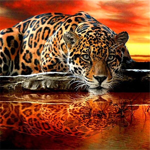 DIY-Diamant-Kunst-Gemälde-Set, Rosen-Diamant-Stickerei, Verkauf, Tier-Schwan-Bilder von Strasssteinen, Mosaik-Bastelset Full Round 30x30CM gold von Joom DACH