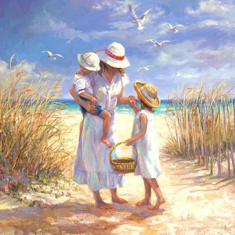 DIY Diamant Mosaik glückliche Familie Bild von Strass Diamant Stickerei Porträt Diamant Malerei Kreuzstich 30X30CM von Joom DACH