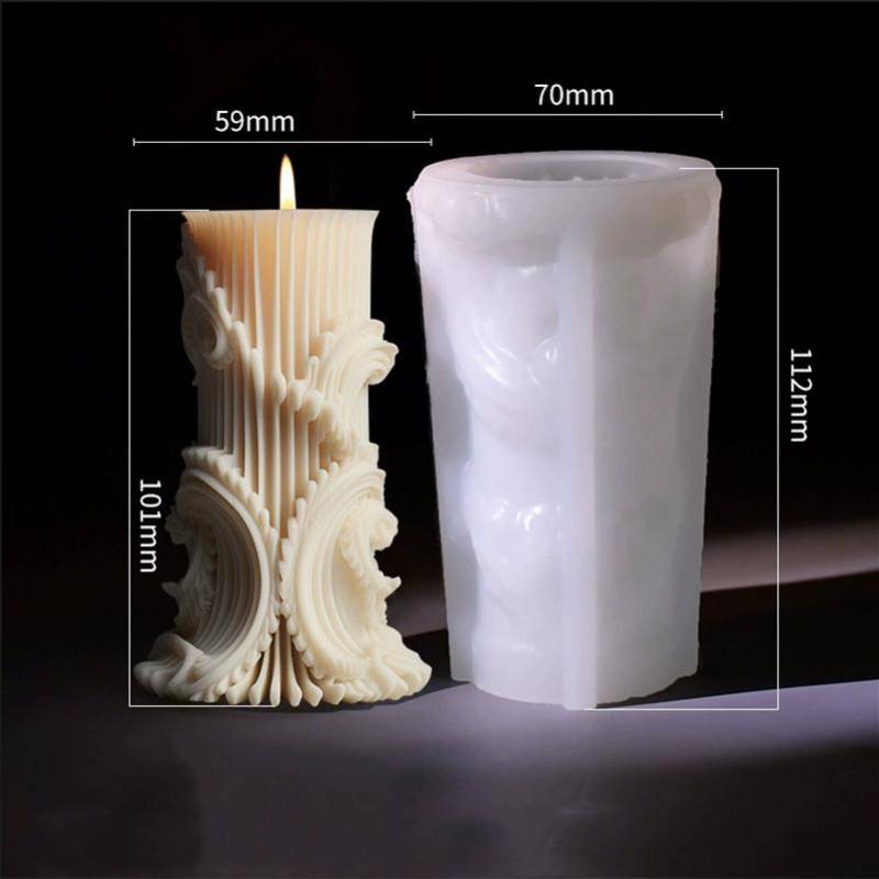 DIY Europäische Zylinder Duftkerze Silikonform Einfache Säulenformen Kerzenherstellung Handgeschenk Schleifwerkzeug Heimdekoration von Joom DACH