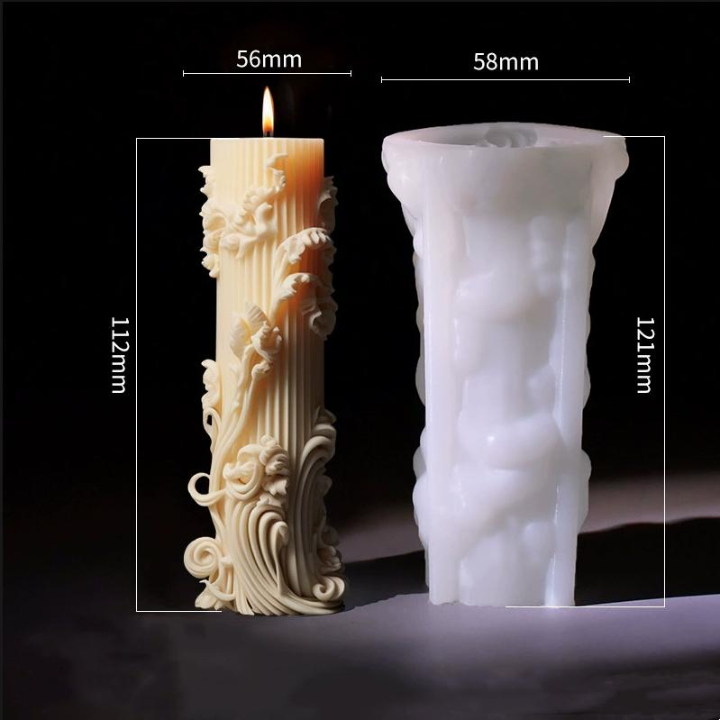 DIY Europäische Zylinder Duftkerze Silikonform Einfache Säulenformen Kerzenherstellung Handgeschenk Schleifwerkzeug Heimdekoration von Joom DACH